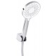 Смеситель для ванны Qtap Cardinal QTCAR259CRM45656 Chrome (c душевым гарнитуром) 