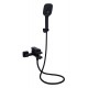 Смеситель для ванны Qtap Gemini QTGEM259BLM45682 Black Matt (c душевым гарнитуром) 