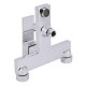 Смеситель для ванны Qtap Gemini QTGEM259CRM45681 Chrome (c душевым гарнитуром) 