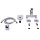 Смеситель для ванны Qtap Gemini QTGEM259CRM45681 Chrome (c душевым гарнитуром) 