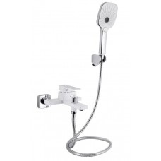 Смеситель для ванны Qtap Gemini QTGEM259CRW45683 Chrome/White