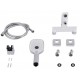 Смеситель для ванны Qtap Gemini QTGEM259CRW45683 Chrome/White (c душевым гарнитуром) 