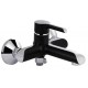 Смеситель для ванны Qtap Grand QTGRABCR006 Chrome/Black (c душевым гарнитуром) 