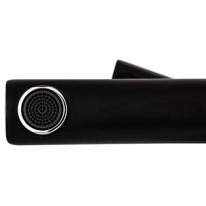 Смеситель для ванны Qtap Grand QTGRABCR006 Chrome/Black (c душевым гарнитуром) 