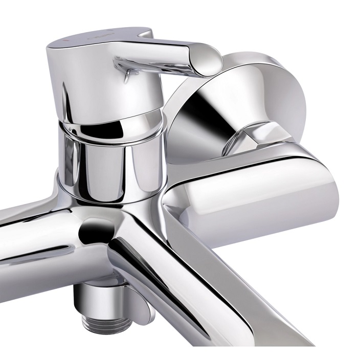 Смеситель для ванны Qtap Grand QTGRACRM006 Chrome (c душевым гарнитуром) 