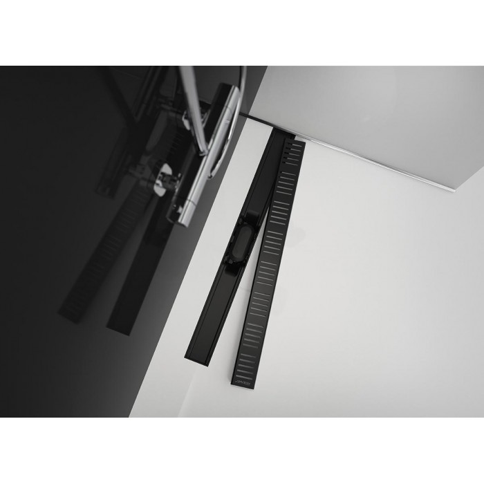 Черный трап для душа AlcaPlast APZ10-550 Black