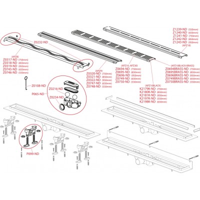 Трап для душа AlcaPlast APZ9-550 Simple