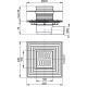 Зливний трап AlcaPlast APV1324 з боковим стоком