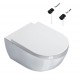 Подвесной унитаз Catalano Sfera 54 1VSF54R00+5SCSTF000+5KFST00 с крышкой и креплением