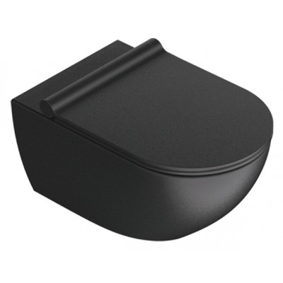 Подвесной унитаз Catalano Sfera 54 1VSF54RNS/5SCSTPNS/5KFST00 с крышкой и креплением