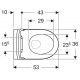 Подвесной безободковый унитаз Geberit iCon Rimfree 501.663.JT.1