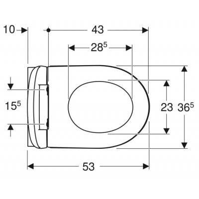 Подвесной безободковый унитаз Geberit iCon Rimfree 501.664.00.1