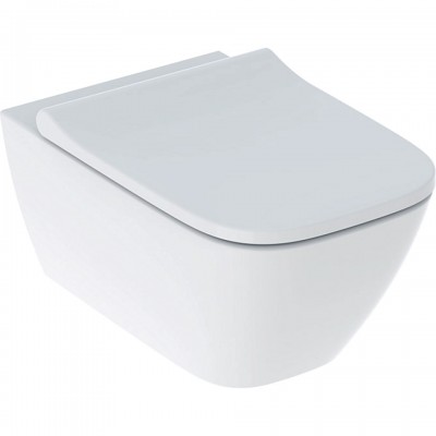 Подвесной безободковый унитаз Geberit Smyle Square Rimfree 500.683.00.2