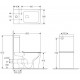 Унитаз-компакт Imprese BILOVEC Rimless i11141