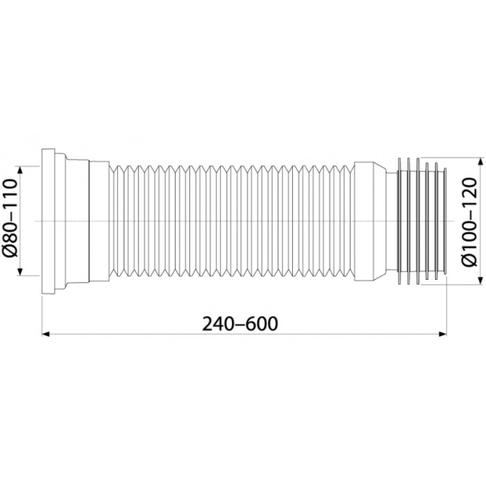 Гофра для унитаза AlcaPlast A97