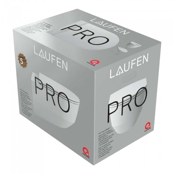 Підвісний безободковий унітаз LAUFEN PRO Rimless H8669570000001