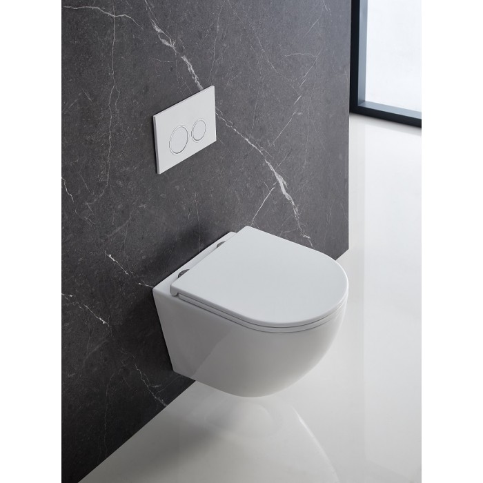 Підвісний безободковий унітаз Mixxus Premium Ellipse-0301-R (MP6460)