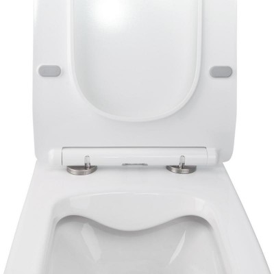 Подвесной безободковый унитаз Qtap Crow QT05335170W