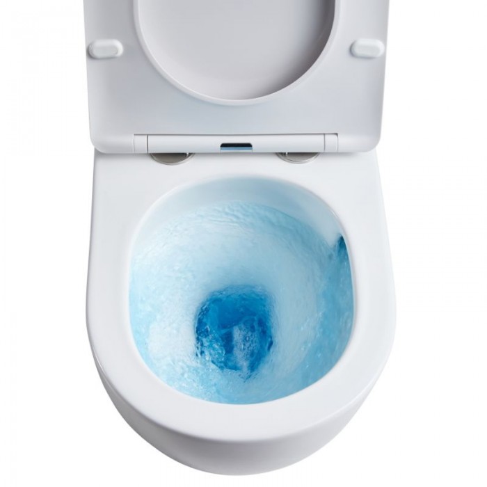 Подвесной безободковый унитаз Qtap Robin Ultra Quiet QT1333046EUQW