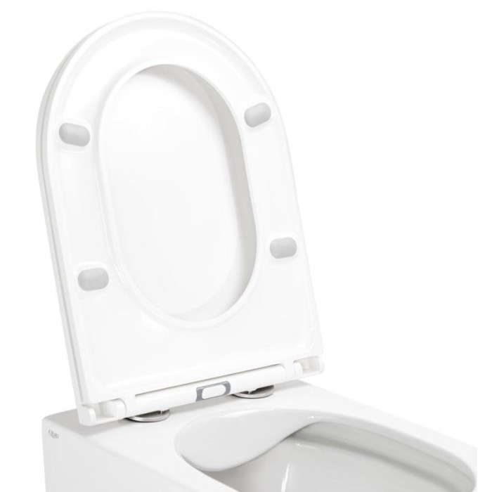 Подвесной безободковый унитаз Qtap Scorpio QT1433053ERW