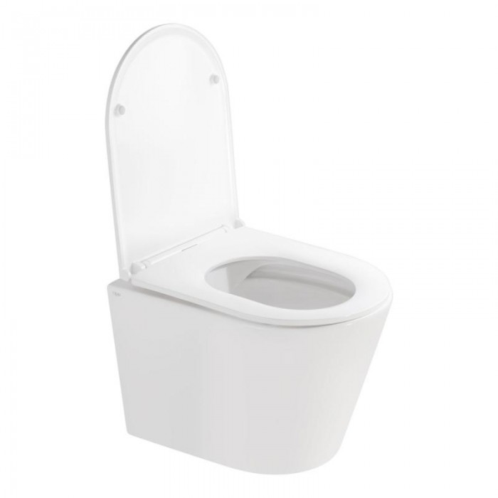 Подвесной безободковый унитаз Qtap Scorpio QT1433053ERW