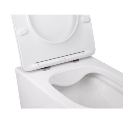 Подвесной безободковый унитаз Qtap Swan QT16335178W