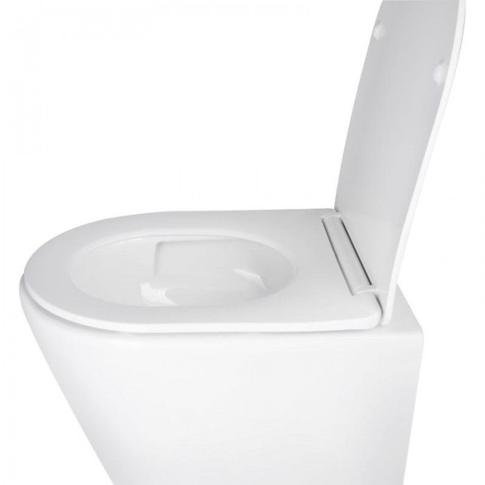 Подвесной безободковый унитаз Qtap Swan Ultra Quiet QT16335179W