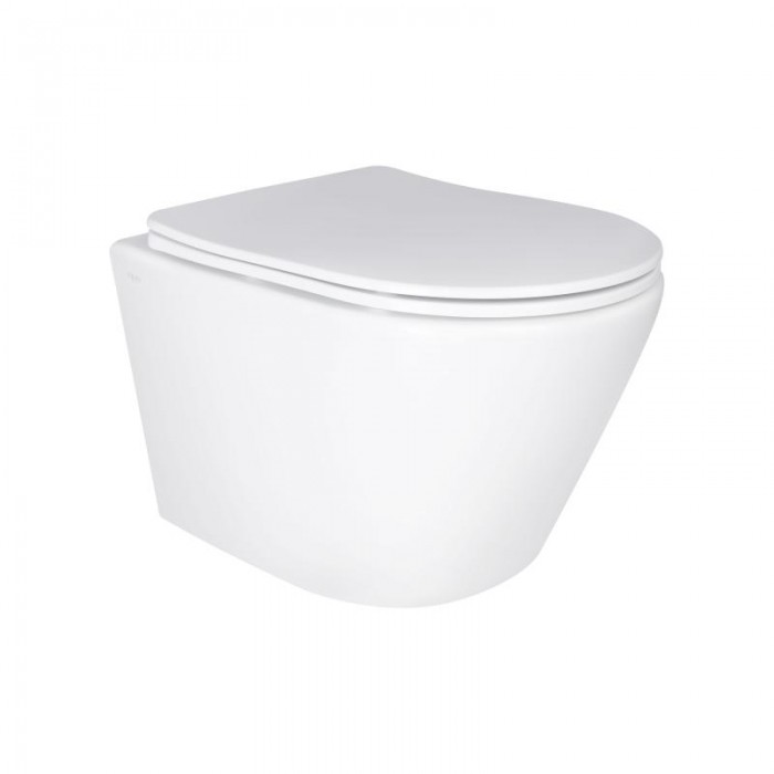 Подвесной безободковый унитаз Qtap Swan Ultra Quiet QT16335179W