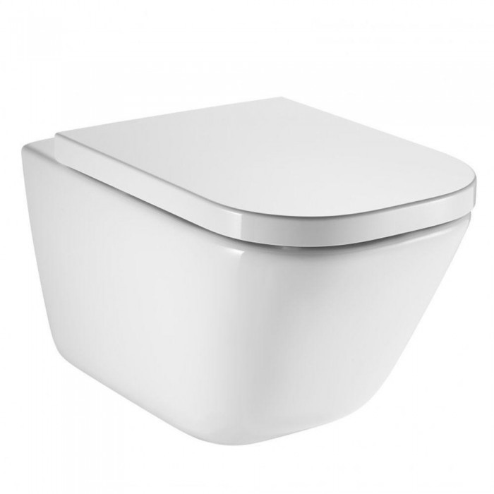 Подвесной безободковый унитаз Roca GAP Rimless A34H47C000