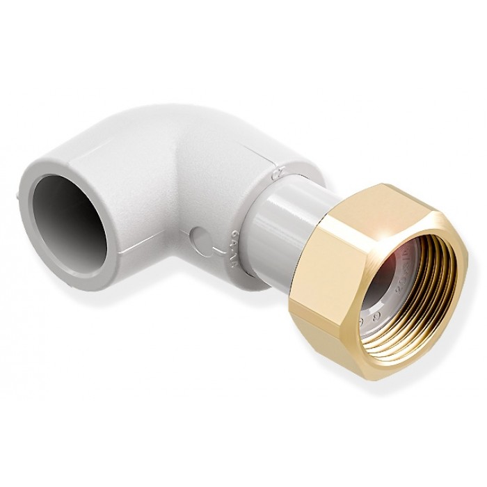 Кут з накидною гайкою WAVIN Ekoplastik 20х1/2" SKOM02025RCT