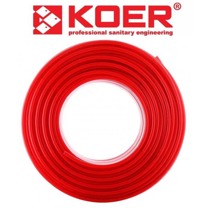 Труба для теплого пола KOER PERT EVOH (RED) 16х2.0 200м (KR2622)
