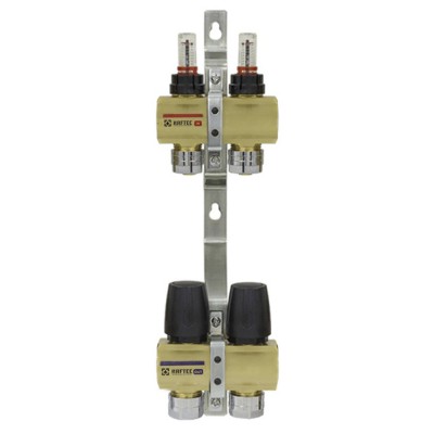Коллектор теплого пола Raftec Gold 1"х3/4" на 2 выхода (LCR-1.2)