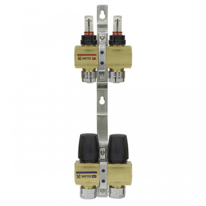 Колектор теплої підлоги Raftec Gold 1"х3/4" на 2 виходи (LCR-1.2) Колектор теплої підлоги Raftec Gold 1"х3/4" на 2 виходи (LCR-1.2)