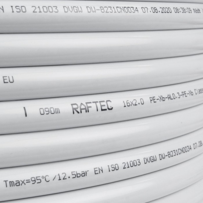Металлопластиковая труба Raftec White (PEX-B/AL/PEX-B) 16х2,0 мм Металлопластиковая труба Raftec White (PEX-B/AL/PEX-B) 16х2,0 мм