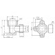Кутник з настінним кріпленням Thermo Alliance Forte 16х1/2" SF179W1615 Кутник з настінним кріпленням Thermo Alliance Forte 16х1/2" SF179W1615