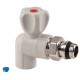 Кран радиаторный угловой Thermo Alliance 20х1/2" (латунный шар)