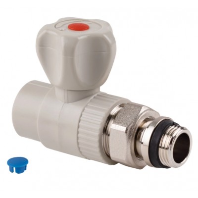 Кран радиаторный прямой Thermo Alliance 20х1/2"(латунный шар)