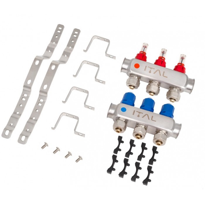 Колектор теплої підлоги ITAL HC1-03 x 3/4" на 3 виходи
