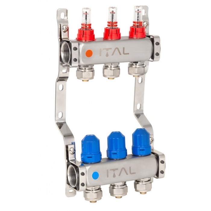 Колектор теплої підлоги ITAL HC1-03 x 3/4" на 3 виходи