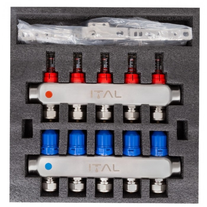 Колектор теплої підлоги ITAL HC1-05 x 3/4" на 5 виходів
