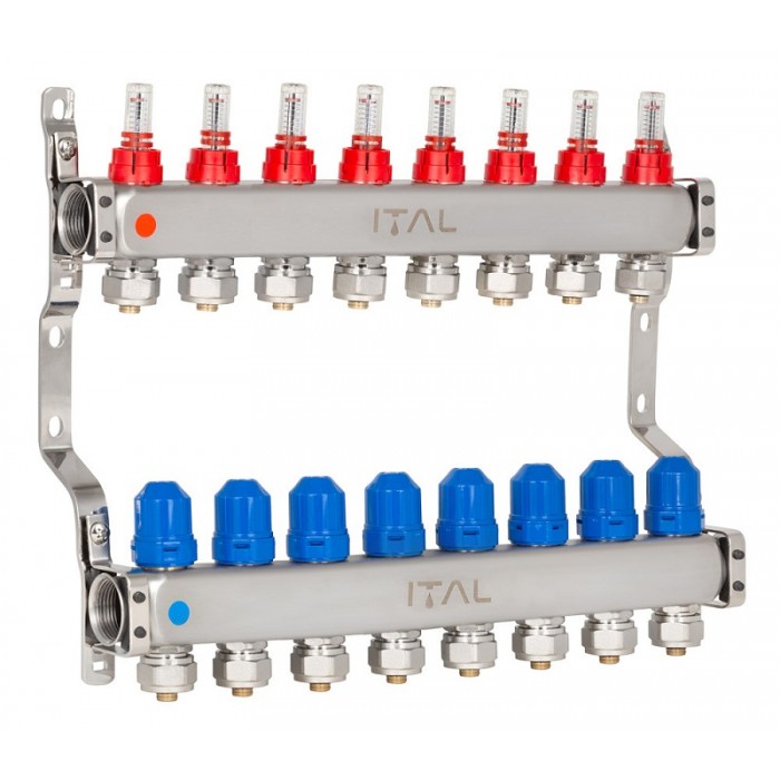 Коллектор теплого пола ITAL HC1-08 x 3/4"