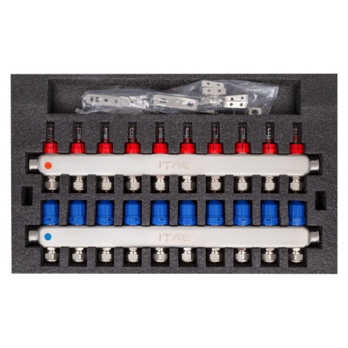 Коллектор теплого пола ITAL HC1-10 x 3/4"