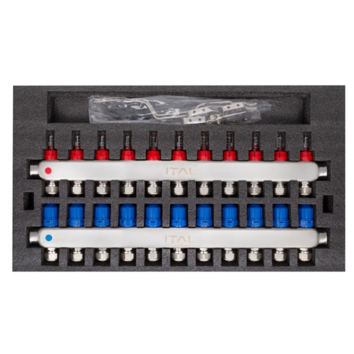 Колектор теплої підлоги ITAL HC1-11 x 3/4" на 11 виходів
