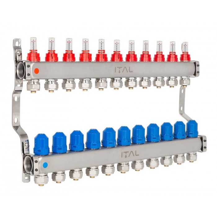 Коллектор теплого пола ITAL HC1-12 x 3/4"