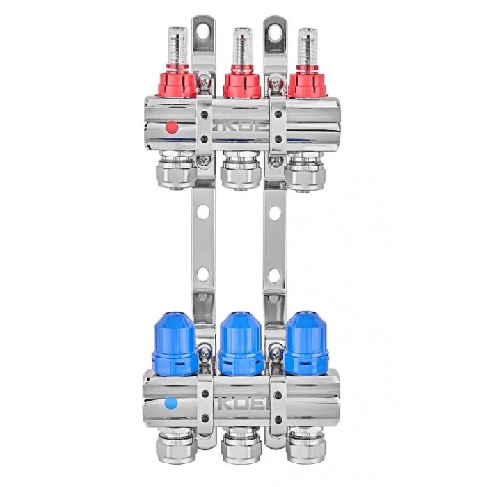 Колектор теплої підлоги KOER KR.1210-3 на три виходи (KR5265)