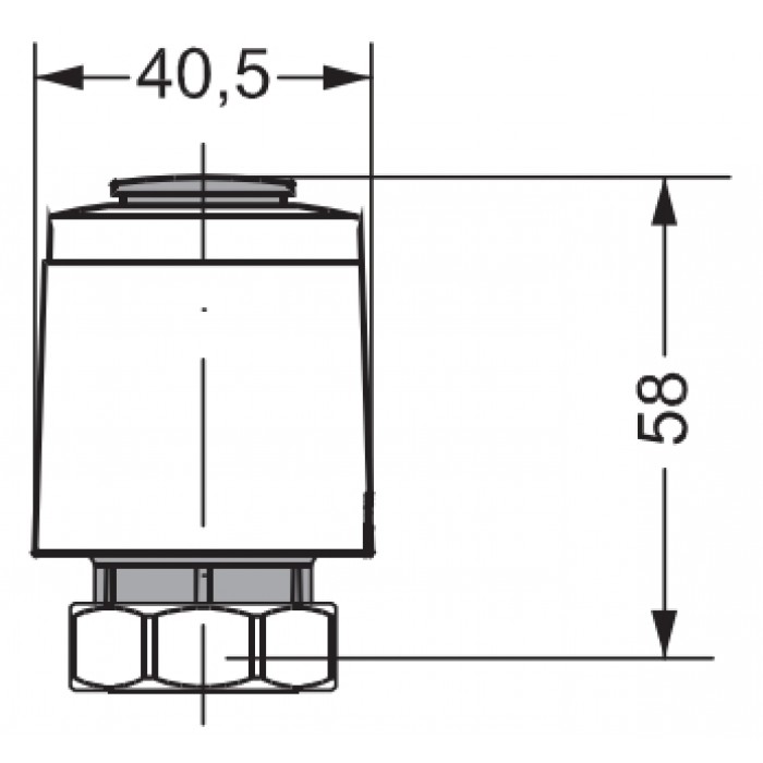 Термопривод Danfoss TWA-K М30x1,5 NC 24V 088H3140 Термопривод Danfoss TWA-K М30x1,5 NC 24V 088H3140