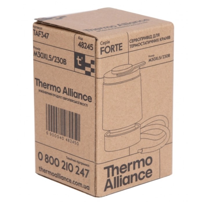 Сервопривод Thermo Alliance Forte TAF347 М30x1,5 NC 230V