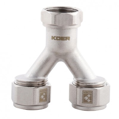 Разделительный узел KOER KR.1150 16х3/4" с евроконусами