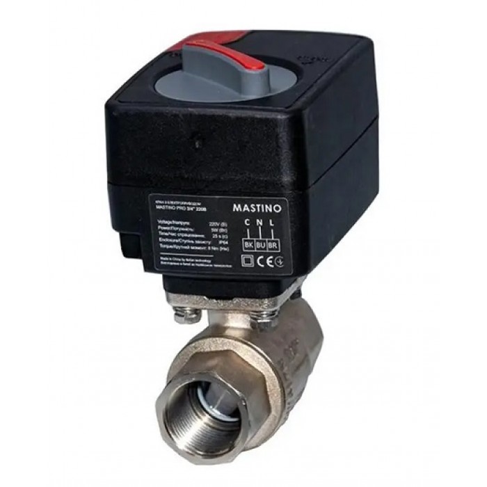 Кран з електроприводом Mastino 1/2" ВВ PN40 220В