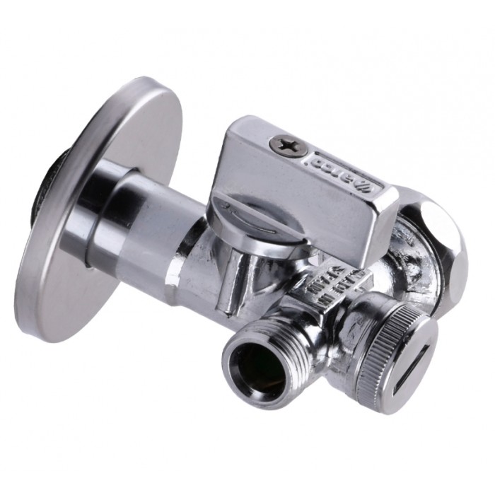 Приладовий кутовий подвійний кран ARCO 1/2"х3/4"х3/8" DUAL29